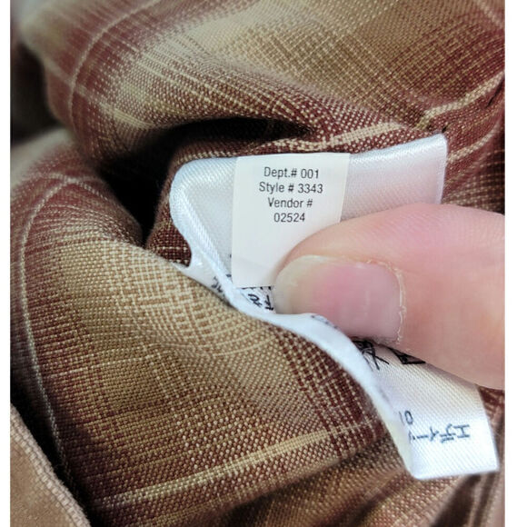 EDDIE BAUER BARN CHORE JACKET W CORDUROY COLLAR IN BROWN, SZ XL TALL - Picture 9 of 15